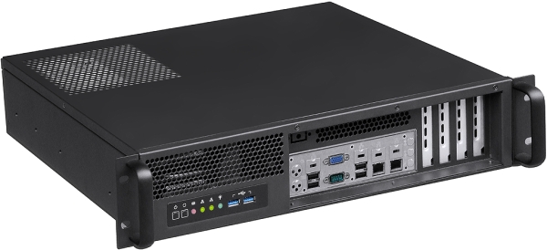 19 Zoll 2HE Servergehäuse IPC C236 sehr kurzes (36cm) Front-AccessRack Gehäuse für Standardnetzteil