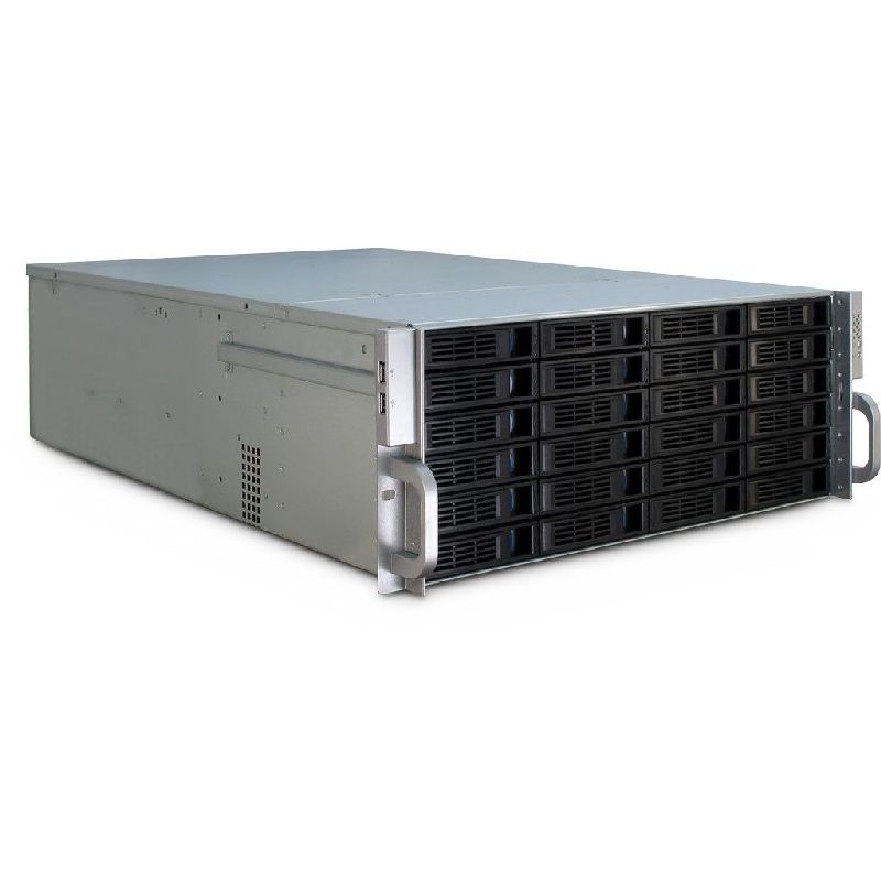 19 Zoll 4HE Servergehäuse IPC Storage 4U-4424, o.PSU