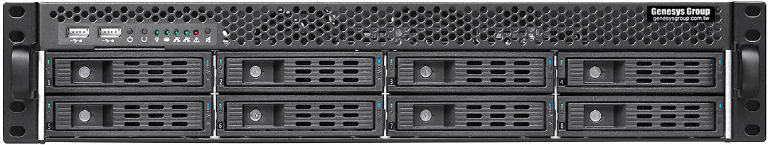 19 Zoll 2 HE Servergehäuse S208B-mATX-12G (12G version)