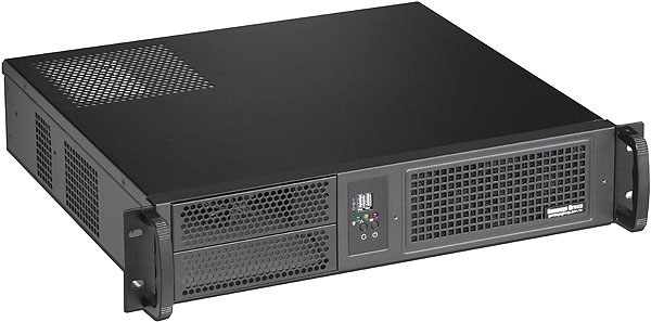 19 Zoll 2HE Servergehäuse IPC C238 sehr kurzes (38cm) Rack Gehäuse für Standardnetzteil