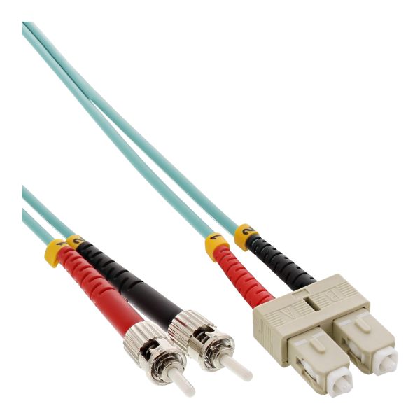 InLine® LWL Duplex Kabel, SC/ST, 50/125µm, OM3, 1m