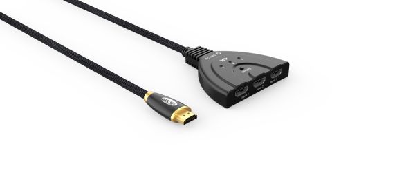 HDMI 2.0-Schalter - 1 bis 3 Geräte - 4K bei 60 Hz