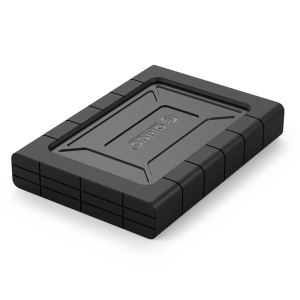 Stoßfestes Festplattengehäuse 2,5 Zoll - HDD / SSD - Schwarz