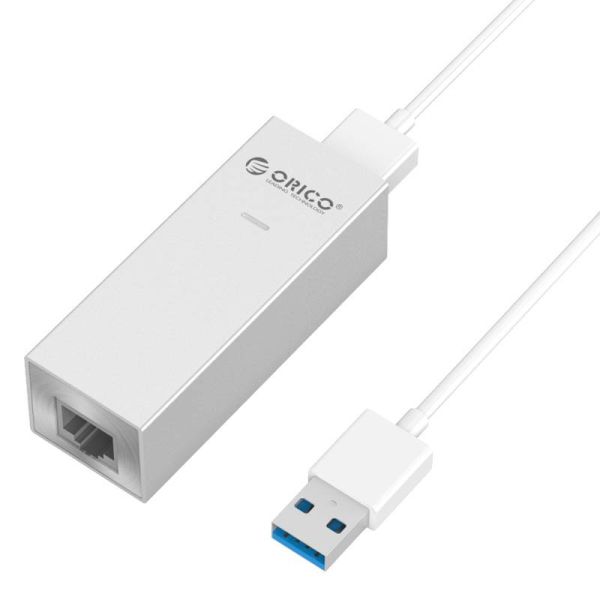Aluminium USB3.0 auf Gigabit Ethernet Adapter - Silber