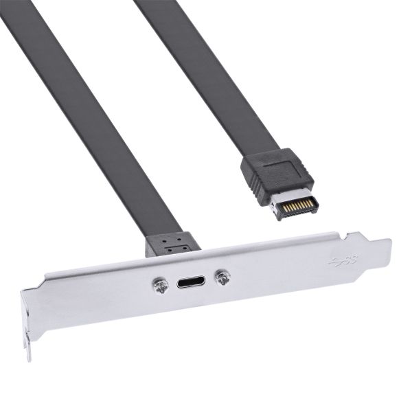 InLine® Slotblende USB Typ-C zu USB 3.1 Frontpanel Key-A intern, 0,5m