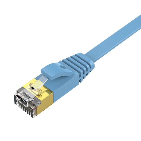 Ethernet-Kabel CAT6 - 5 Meter - Blau - Flachkabel