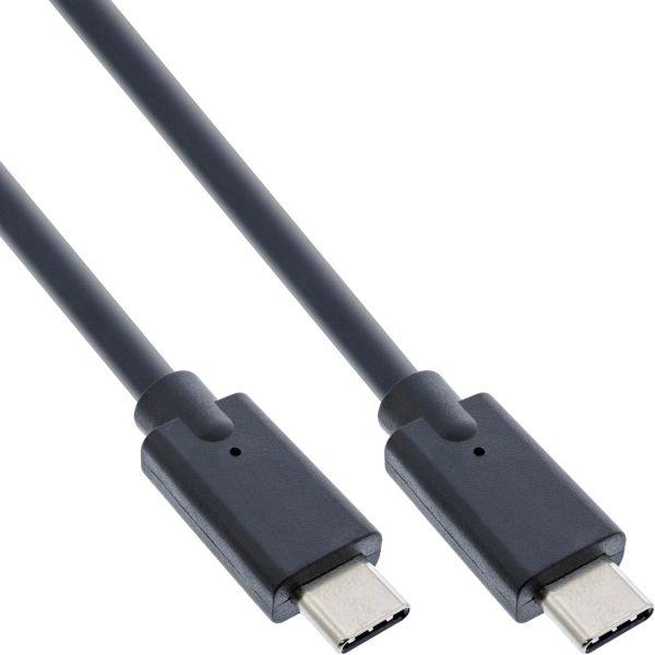 InLine® USB 3.2 Gen.2 Kabel, USB Typ-C Stecker/Stecker, schwarz, 1m