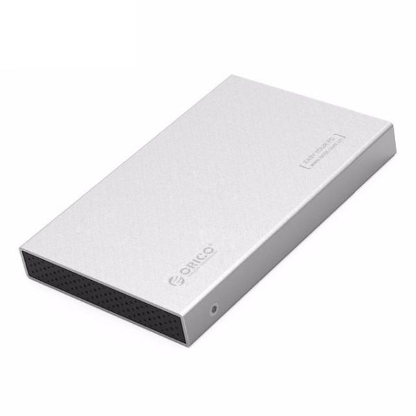 2,5-Zoll-Festplattenlaufwerksgehäuse - Aluminium - Schrauben - SSD / HDD - USB 3.0 - Silber