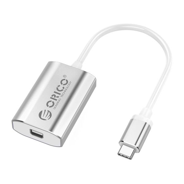USB Typ-C zu Mini DisplayPort Adapterkabel - Aluminium - 15cm - Silber