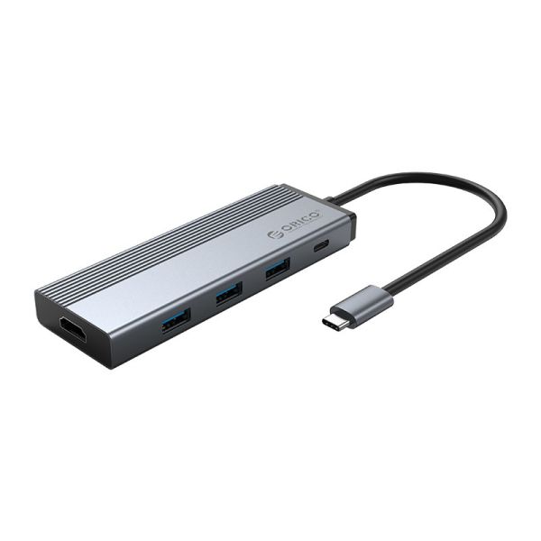 5-in-1-USB-C-Hub – 4K HDMI und 100W PD – Himmelgrau