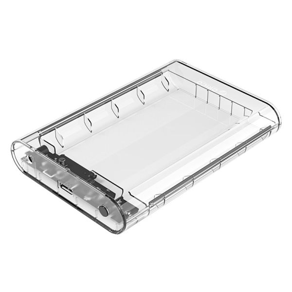 Festplattengehäuse transparent 3,5 Zoll - SATA USB3.0