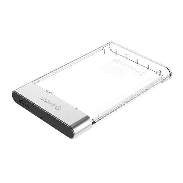 Festplatte 2,5 Zoll transparent - Kunststoff und Aluminium