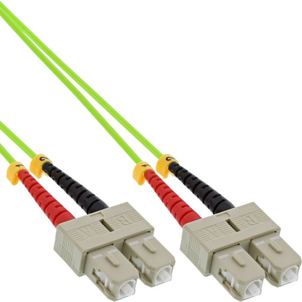 InLine® LWL Duplex Kabel, SC/SC, 50/125µm, OM5, 15m